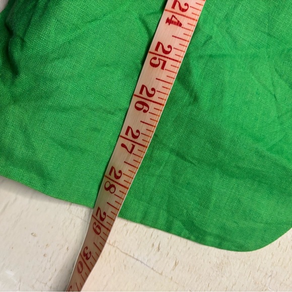 Talbots Green 100% Irish Linen Blazer Jacket Size 10 Medium Lagenlook - Picture 4 of 6